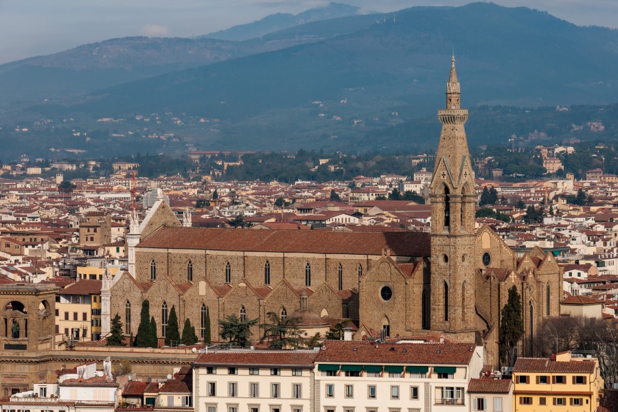 Florence Italy Remote-view-of-Santa-Croce-01