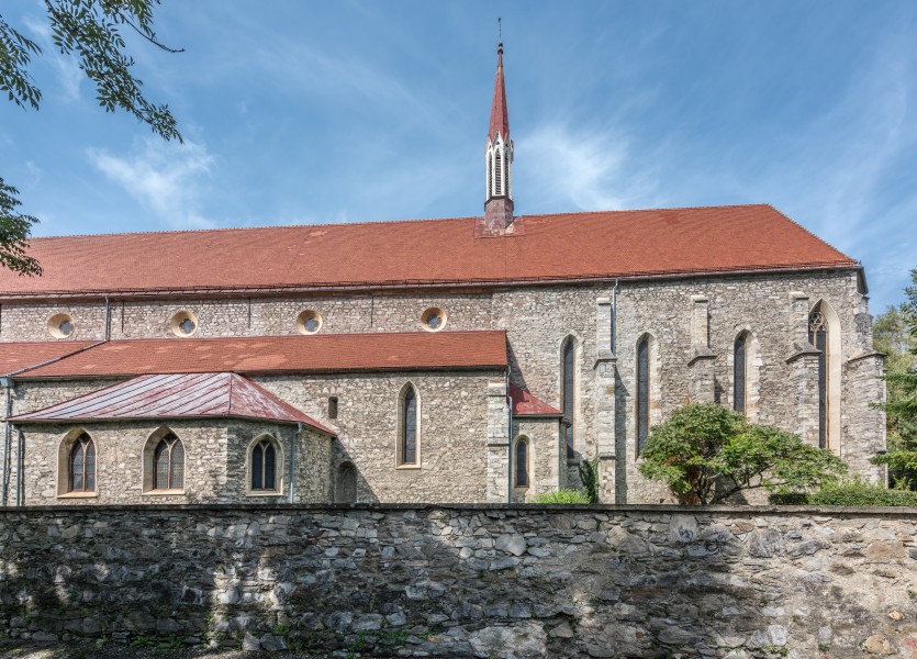 Friesach Stadtgrabengasse 5 Ordenskirche hl Nikolaus Süd-Teilansicht 13092017 1059