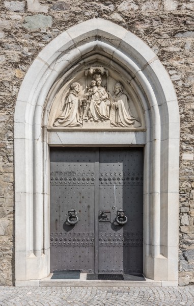 Friesach Stadtgrabengasse 5 Ordenskirche hl Nikolaus W-Portal 13092017 1061
