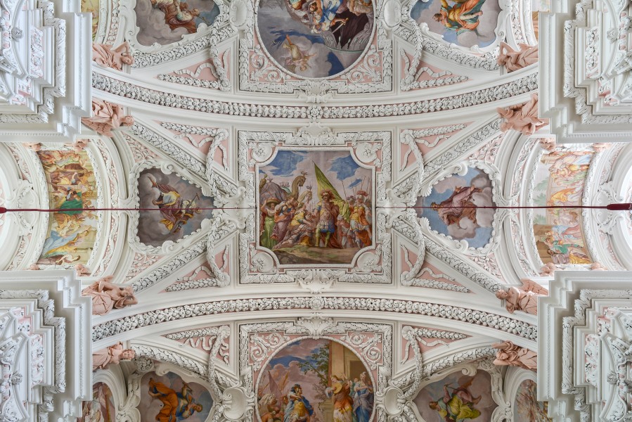Garsten Pfarrkirche Langhaus Joch 2 Fresken