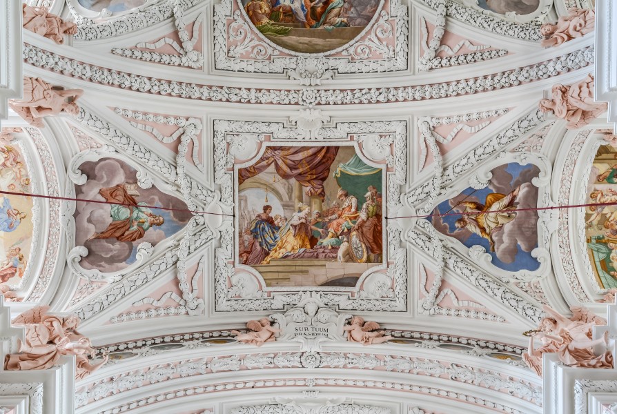Garsten Pfarrkirche Langhaus Joch 4 Fresken