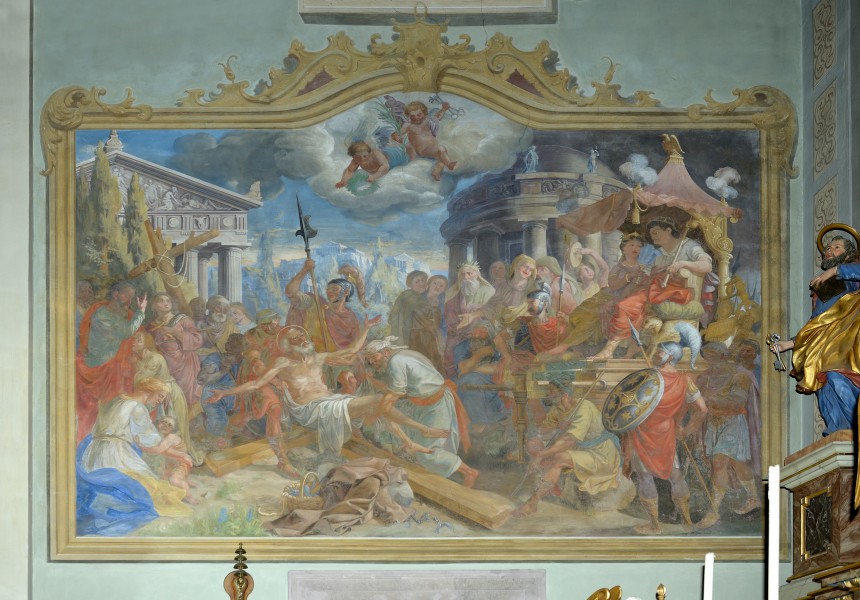 Gemälde Pfarrkirche Kastelruth Altar re