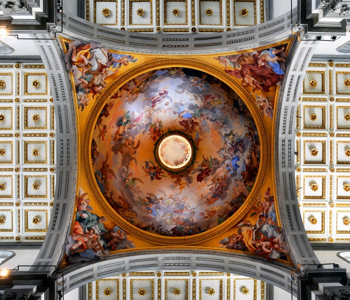 Glory of Florentine Saints on the dome in San Lorenzo (Florence)