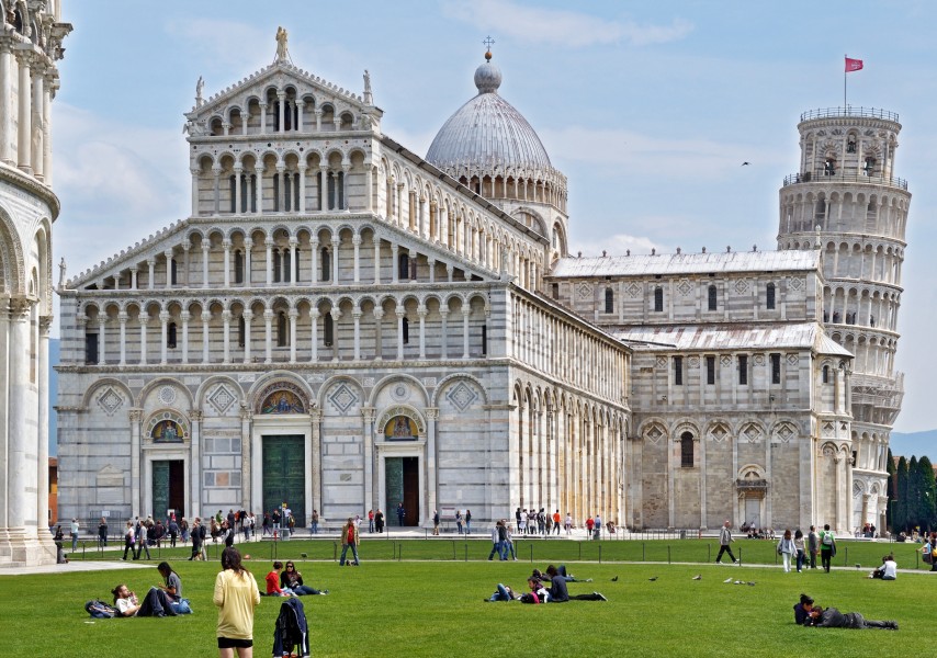 Here it is, The Piazza dei Miracoli! Pisa, Italy