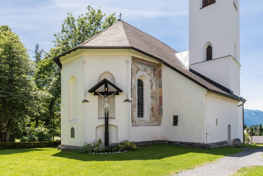 Hermagor Egg katholische Pfarrkirche hl Michael Chor NO-Ansicht 08062017 9201