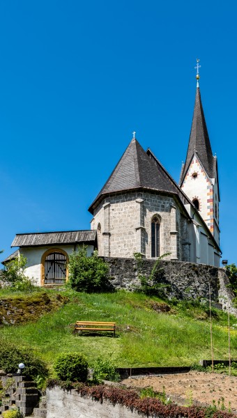 Hohenthurn Goeriach Pfarrkirche Mariae Namen mit Friedhof Ost-Ansicht 16052017 8518