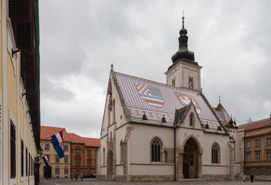 Iglesia de San Marco, Zagreb, Croacia, 2014-04-20, DD 01