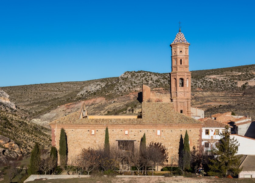 Iglesia de San Miguel, Torre de las Arcas, Teruel, España, 2017-01-04, DD 86