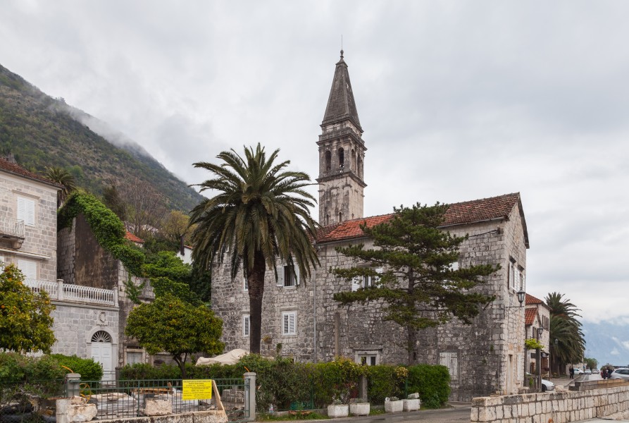Iglesia de San Nicolás, Perast, Bahía de Kotor, Montenegro, 2014-04-19, DD 37