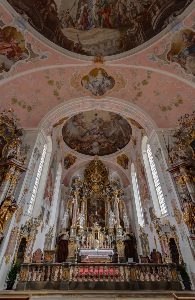 Iglesia de San Pedro y Pablo, Oberammergau, Baviera, Alemania, 2014-03-22, DD 06-08 HDR