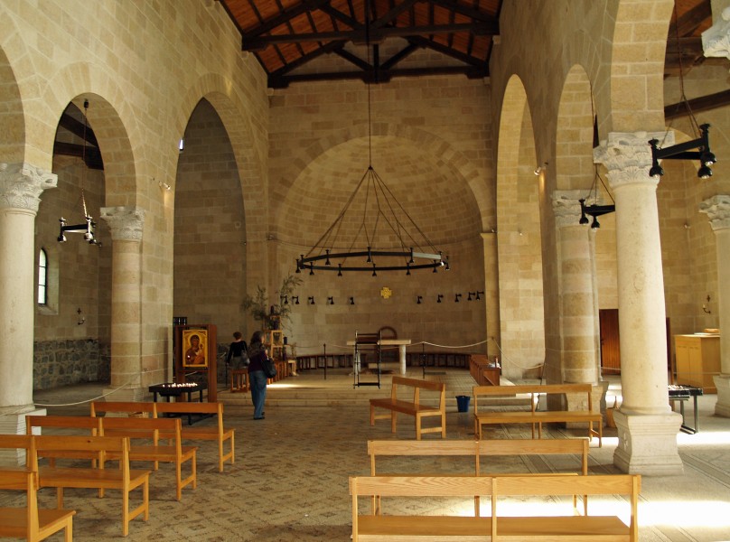 Interior of the Church of the Multiplication in Tabgha by David Shankbone