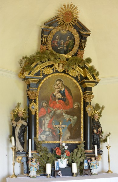 Kassian Kapelle auf dem Schlern Altarbild