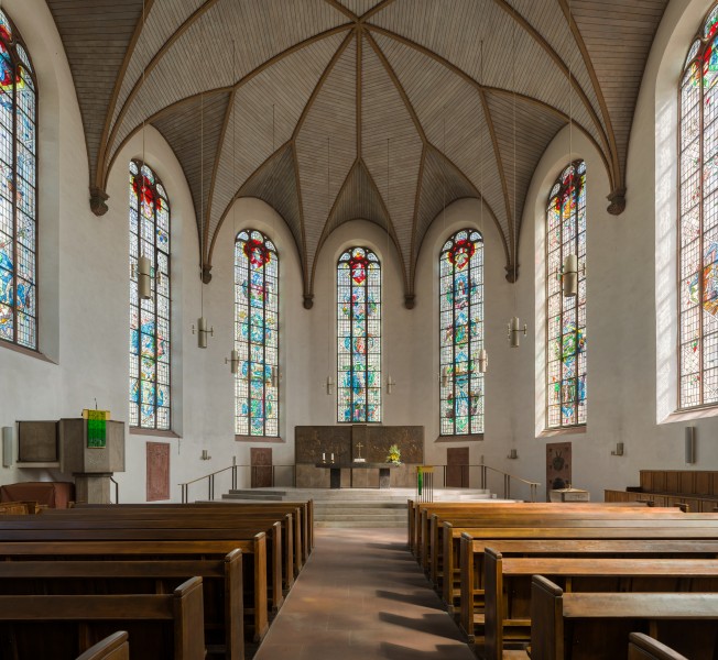 Katharinenkirche, Frankfurt, Interior view 20180908 1