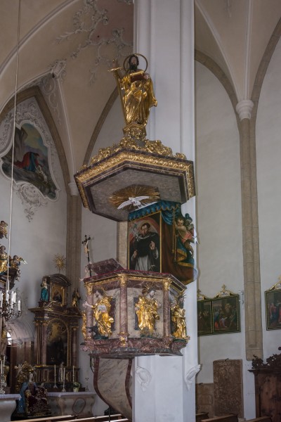 Kitzbühel Pfarrkirche Kanzel 01