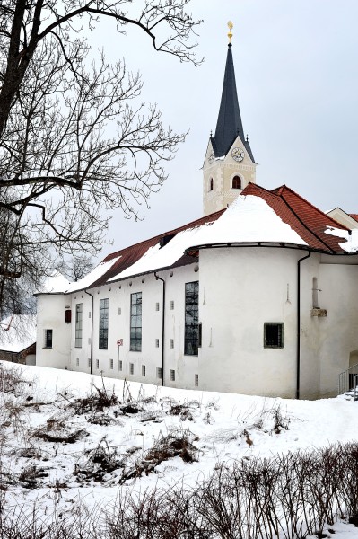 Klagenfurt Viktring Stiftskirche NW-Ansicht 25012010 299
