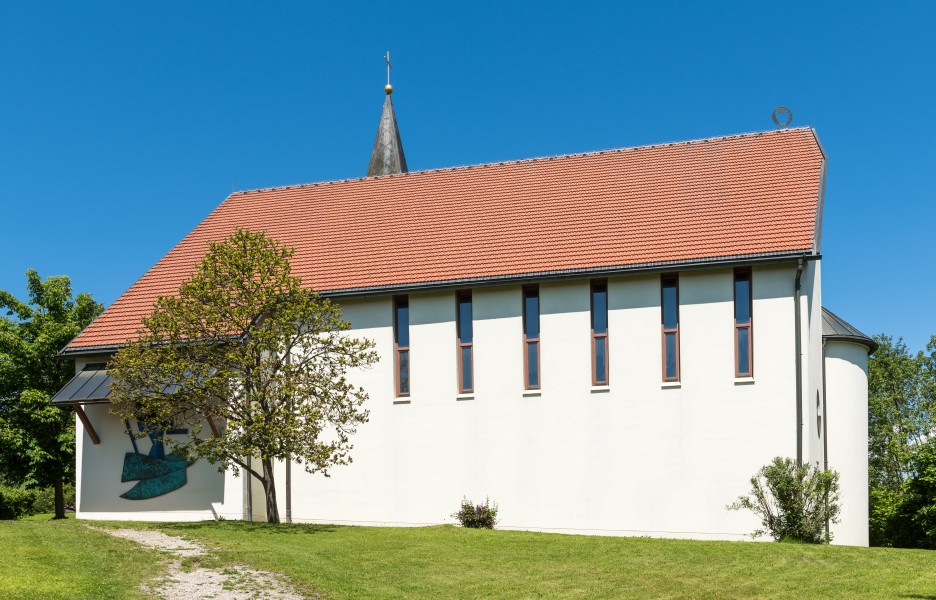 Klagenfurt Woelfnitz Pfarrkirche hl Johannes der Taeufer S-Ansicht 26052016 2094