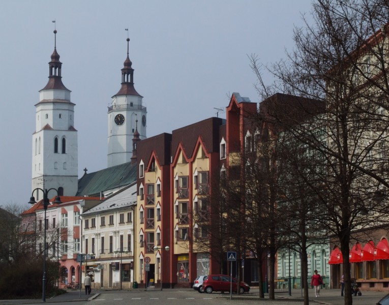 Krnov - St. Martin church and market square