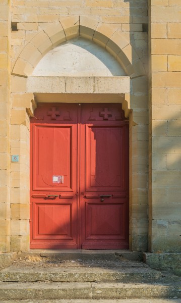 Main door of the Church of Cornusson