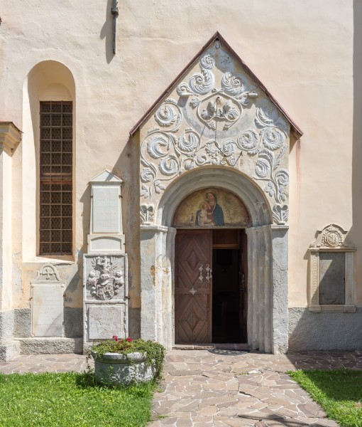 Malborghetto Via Bamberga Pfarrkirche Mariae Heimsuchung Portal 26062015 5538