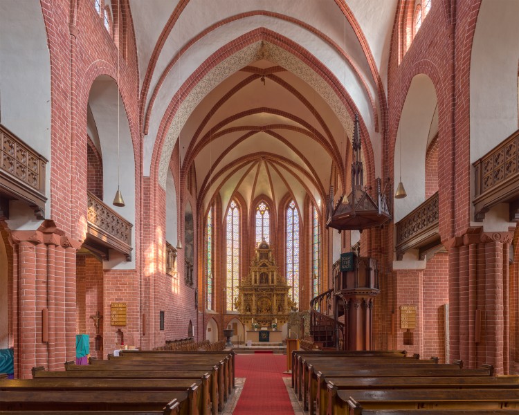 Maria-Magdalenen-Kirche, Eberswalde, Innenansicht, 150926, ako