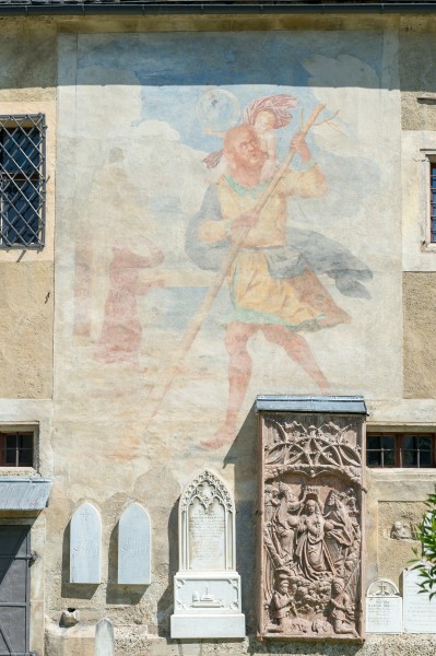 Maria Saal Dom Christopherus-Fresko Keutschacher Altar und Epitaphe 28052015 1016