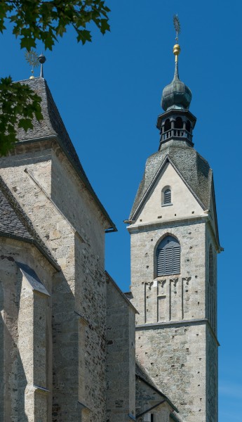 Maria Saal Pfarr-und Wallfahrtskirche Mariae Himmelfahrt NW-Turm 28052015 0991