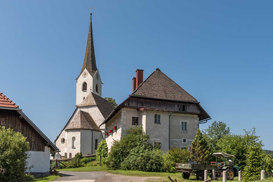 Maria Saal Sankt Michael am Zollfeld Pfarrhof und Pfarrkirche Sankt Michael 18072015 5962