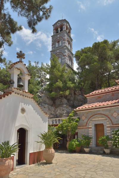 Monastery of Saint George Selinari Crete steeple