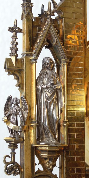 Monstranz (neugotisch) Detail Maria Magdalena - Pfarrkirche Kärlich