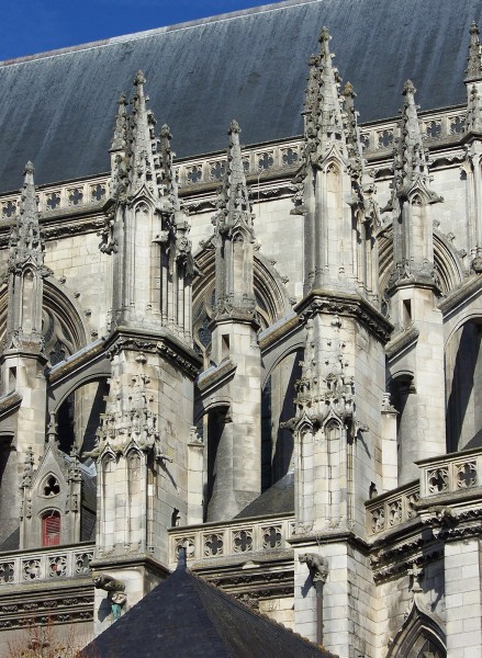 Nantes - arcs-boutants de la cathédrale