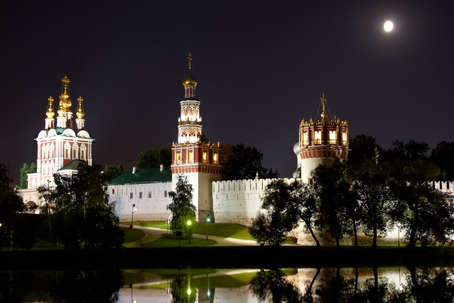 Novodevichy Convent night view