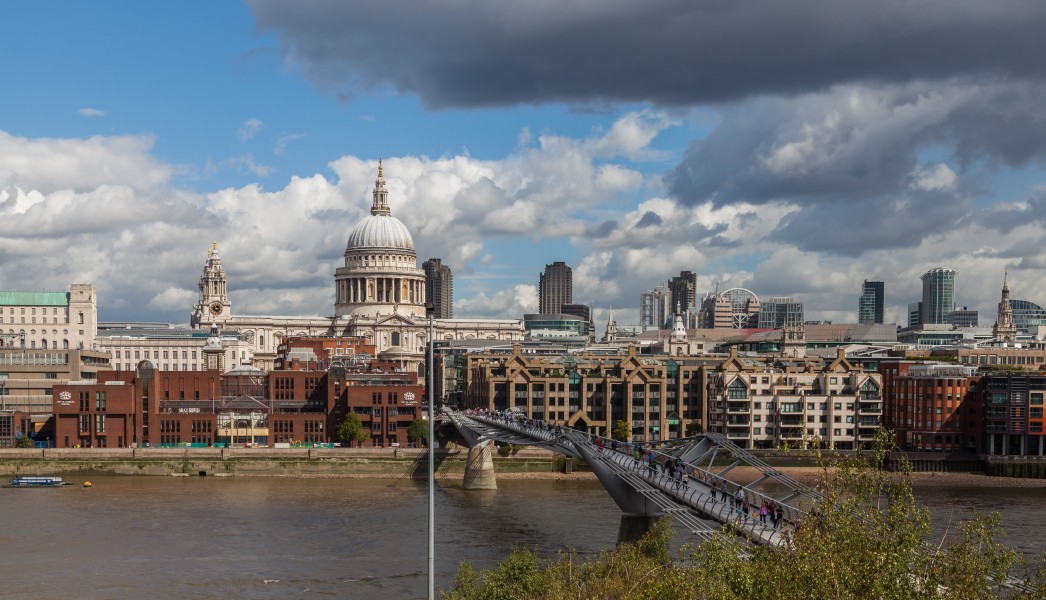 Orilla Norte del Támesis desde Tate Modern, Londres, Inglaterra, 2014-08-11, DD 118