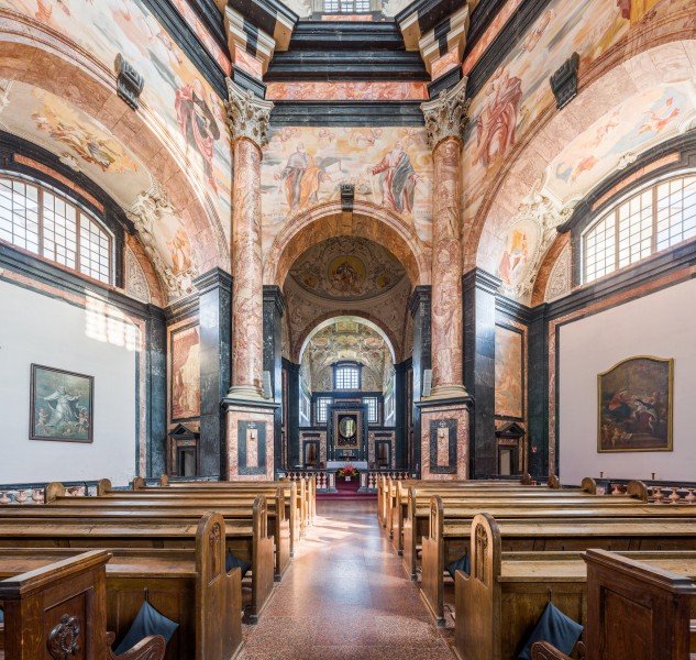 Pažaislis Monastery interior 2, Kaunas, Lithuania - Diliff