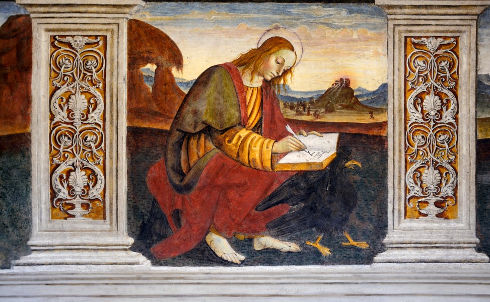 Paintings of Saint John the Evangelist in Monastero del Sacro Speco (Subiaco)