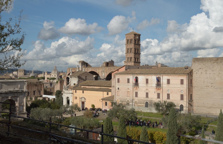 Panorama of church of Santa Francesca Romana