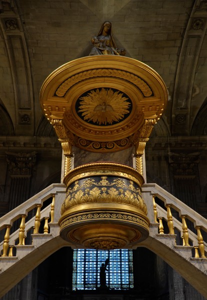 Paris 06 - St Sulpice pulpit 02