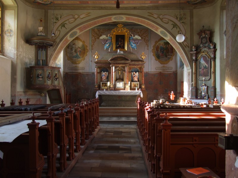 Rejvíz (Reihwiesen) - interior of the church