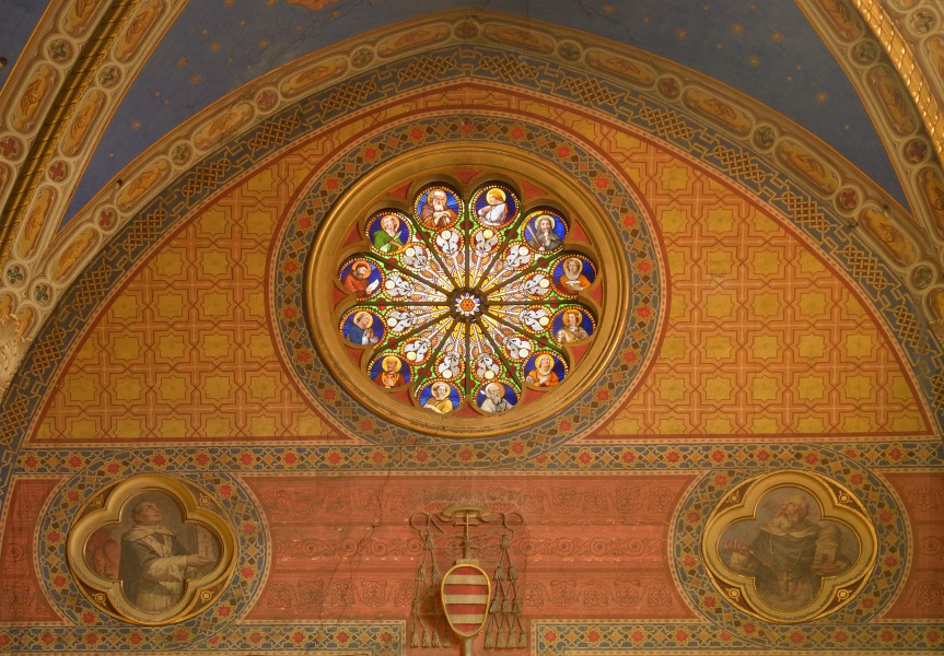 Rose window in Santa Maria sopra Minerva