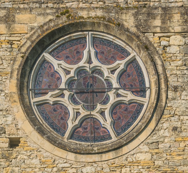 Round window of the Church of Cornusson
