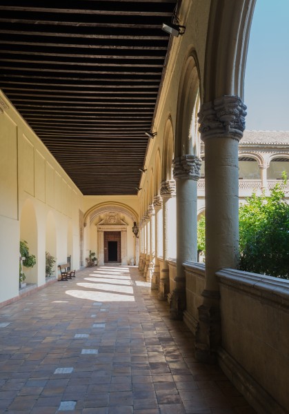 San Jeronimo monastery cloister Granada Andalusia Spain