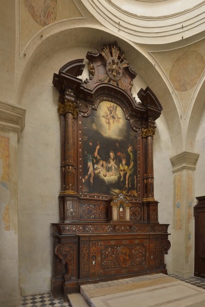 Santo Corpo di Cristo church altar with nativity Brescia