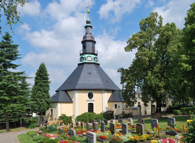 Seiffen Kirche und Friedhof