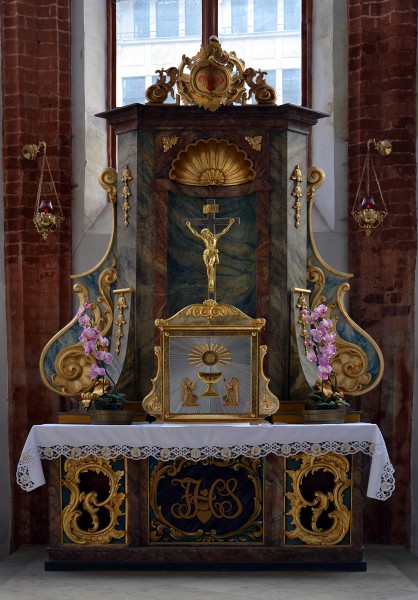 Side altar in Saint Elisabeth Basilica in Wrocław (Breslau)