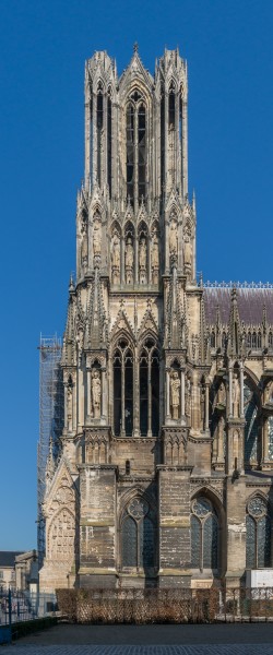 South tower of Cathédrale Notre-Dame de Reims 20140306 1
