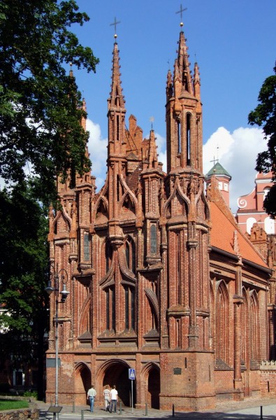 St. Anne's Church in Vilnius (Wilno)