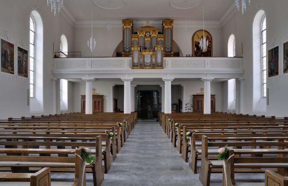 St. Fridolin - Langhaus - Blick zur Orgel
