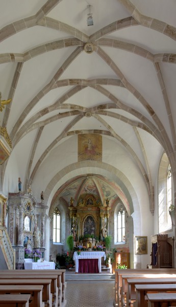 St. Oswald Kirche Kastelruth Innenansicht