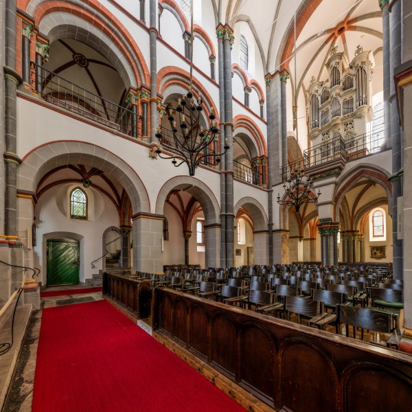 St. Peter, Bacharach, Nave as seen from left aisle 20141024 1
