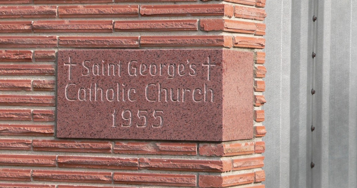 St George church (Morse Bluff, Nebraska) cornerstone
