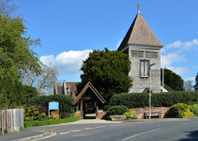 St Peter's Church, Farnborough from the road